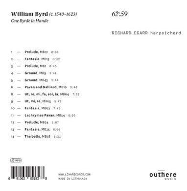 One Byrde In Hande - Byrd'S Keyboard Music