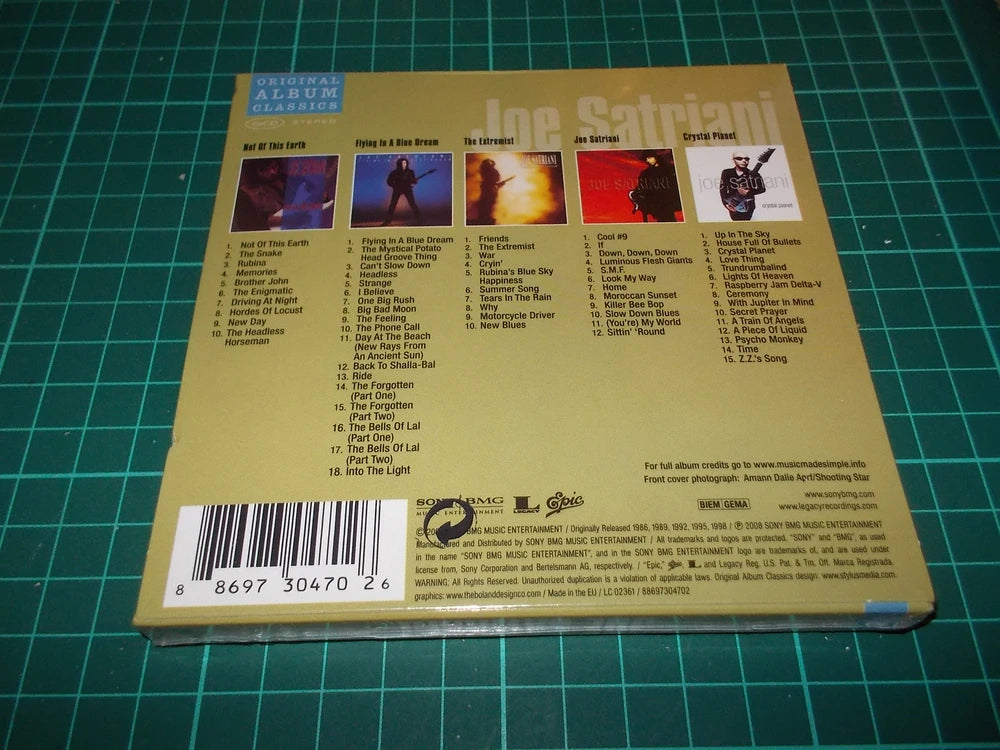 Original Album Classics - Joe Satriani x 5 CD Set