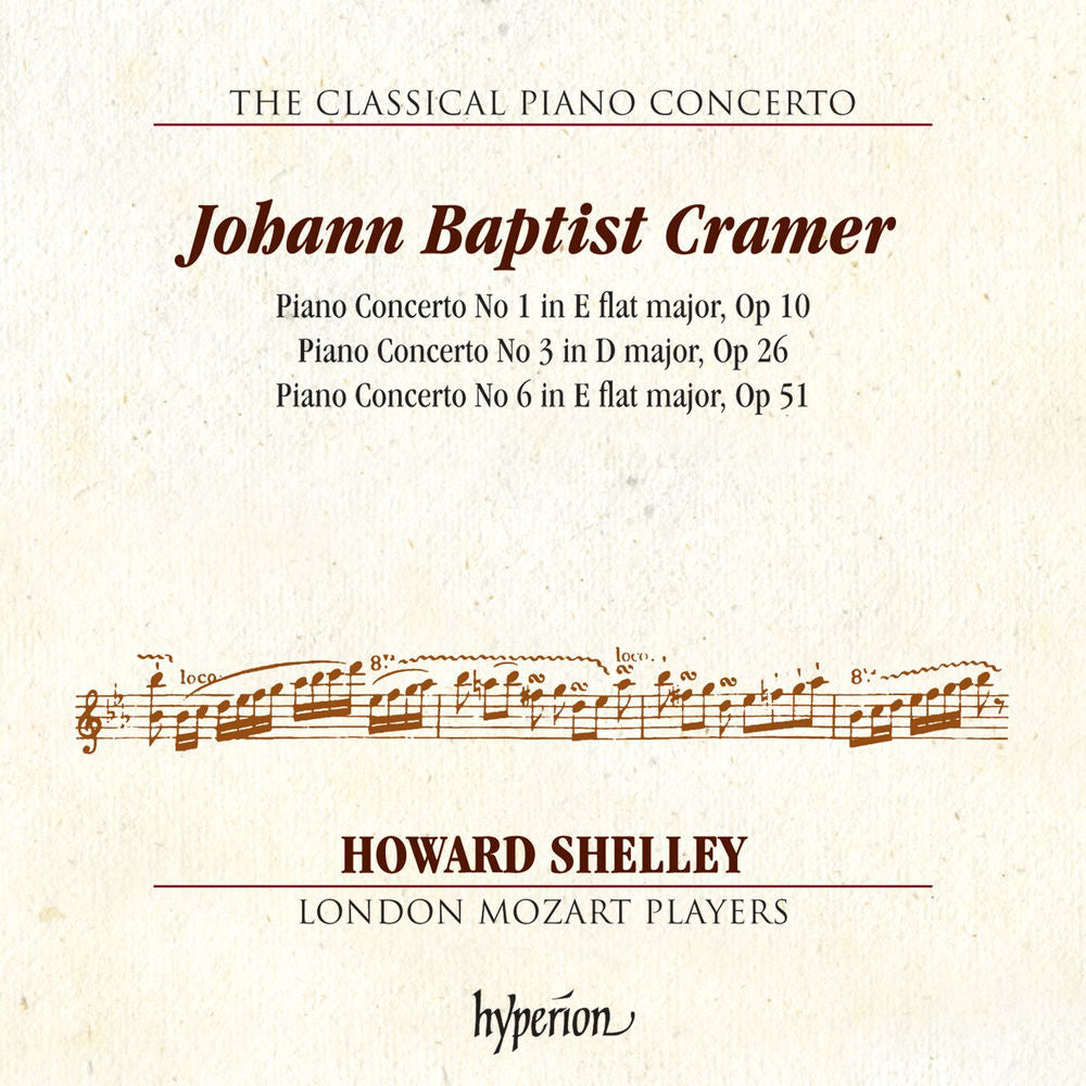 Cramer: Piano Concertos Nos. 1, 3 & 6 (Hyperion Classical Piano Concerto 7) cover