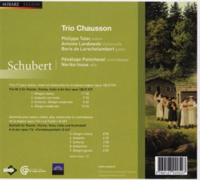 Quintet Op. 114 'the Trout', Piano Trio No. 2