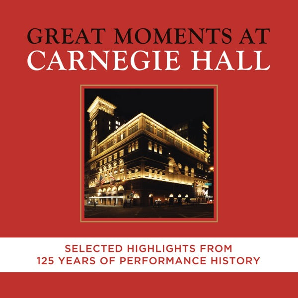 Great Moments At Carnegie Hall cover